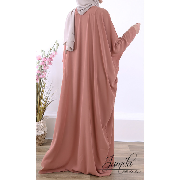 Abaya Papillon - Vert Eau - Microfibre Léger - Jamila