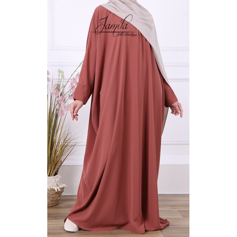 Abaya Papillon - Terra - Microfibre Léger - Jamila