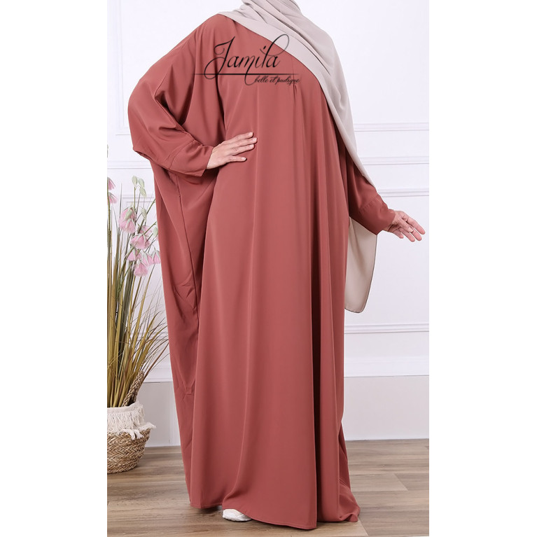 Abaya Papillon - Vert Eau - Microfibre Léger - Jamila