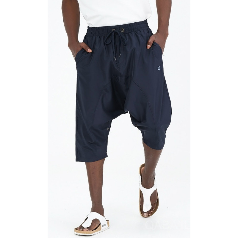 Sarouel Short de Plage sans Lycra - Noir - Qaba'il