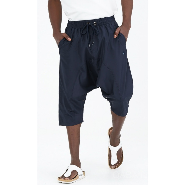 Sarouel Short de Plage sans Lycra - Noir - Qaba'il