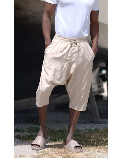 Sarouel Short de Plage sans Lycra - Beige - Qaba'il