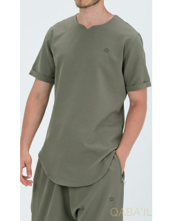 Ensemble AZUR - Sarouel et T-shirt Classe Kaki : Qaba'il