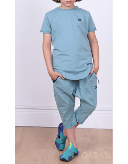 Ensemble Nautik Kid - Blue Ice - Sarouel + T-Shirt de 3 à 16 ans - Qaba'il