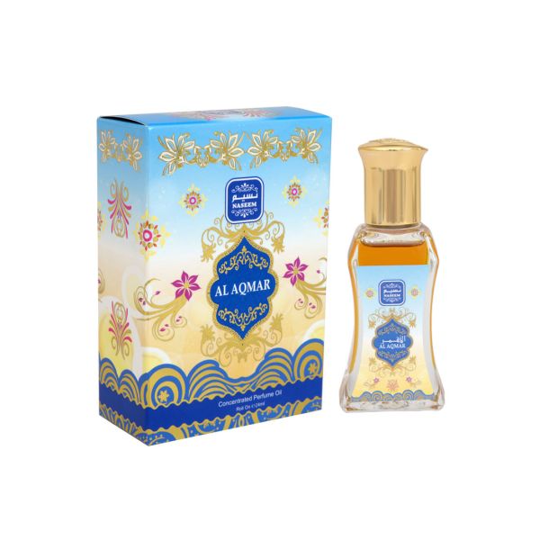 Musc Al Aqmar - Parfum de Dubaï : Mixte - Extrait de Parfum Sans Alcool - Naseem - 24 ml 