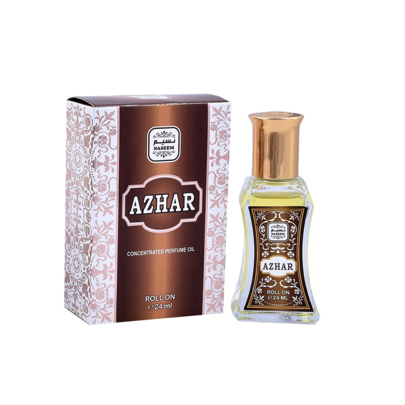 Musc Azhar - Parfum de Dubaï : Mixte - Extrait de Parfum Sans Alcool - Naseem - 24 ml Musc Azhar - Parfum de Dubaï : Mixte - Extrait de Parfum Sans Alcool - Naseem - 24 ml