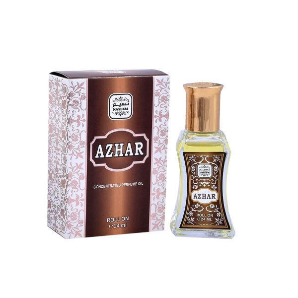 Musc Azhar - Parfum de Dubaï : Mixte - Extrait de Parfum Sans Alcool - Naseem - 24 ml 