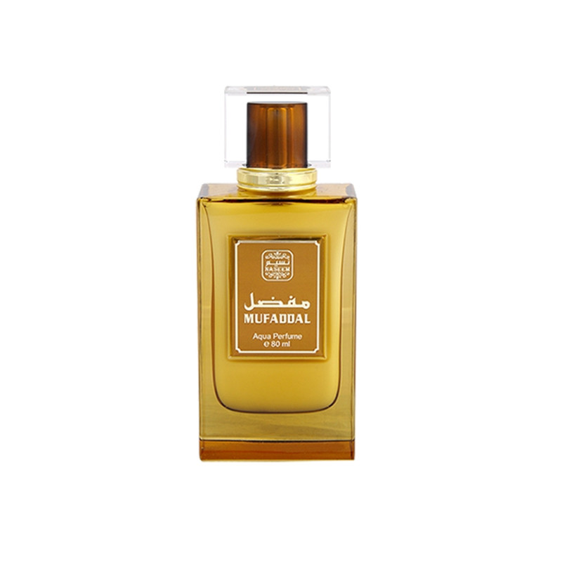 Spray Mufaddal - Parfum de Dubaï : Mixte - Aqua Parfum Sans Alcool - Naseem - 80 ml Spray Mufaddal - Parfum de Dubaï : Mixte - Aqua Parfum Sans Alcool - Naseem - 80 ml