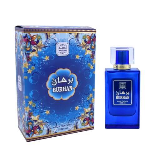 Spray Burhan - Parfum de Dubaï : Mixte - Aqua Parfum Sans Alcool - Naseem - 80 ml Spray Burhan - Parfum de Dubaï : Mixte - Aqua Parfum Sans Alcool - Naseem - 80 ml