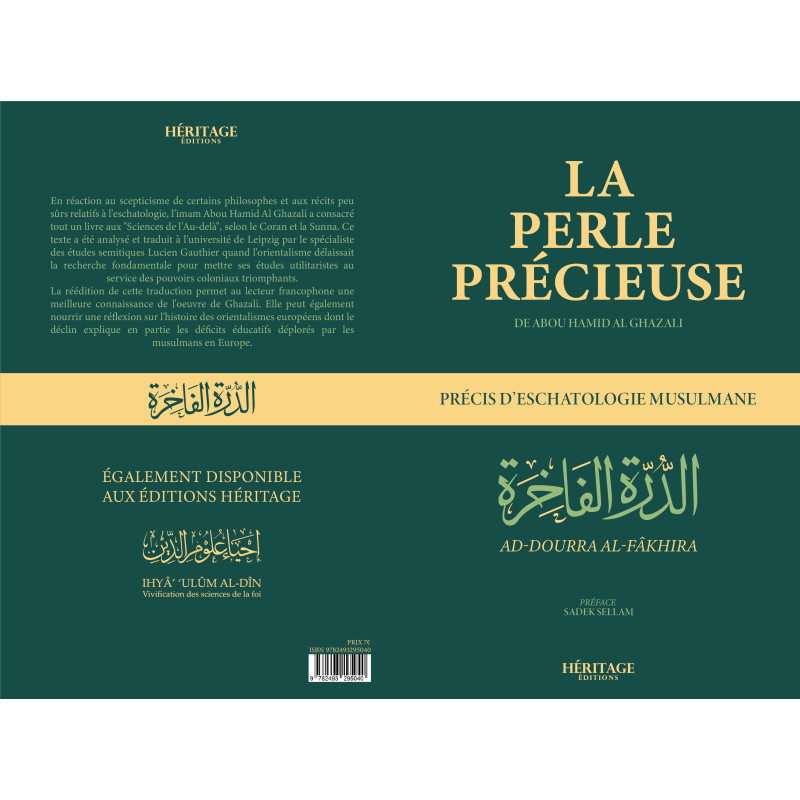 La Perle Précieuse - Précis D'Eschatologie Musulmane - Del'imam Ghazali - Edition Héritage