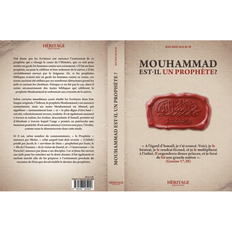 Mouhammad Est-Il Un Prophète ? - Par Rachid Maach - Edition Héritage
