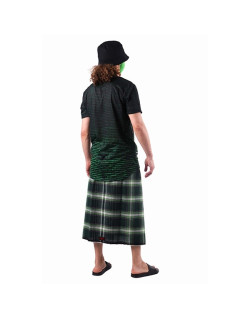 Izar Botol, Sarong ou Pagne à Carreaux Vert - Izare