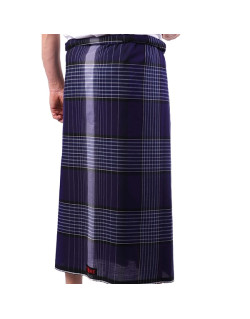 Izar Cockatoo, Sarong ou Pagne à Carreaux Bleu Nuit - Izare