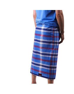 Izar Bymika, Sarong ou Pagne à Carreaux Bleu Ciel - Izare