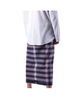 Izar Cardinal, Sarong ou Pagne à Carreaux Bleu Blanc Rouge - Izare