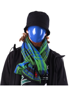 Izar Cochoa, Sarong ou Pagne à Bandes Vert, Noir et Bleu - Izare
