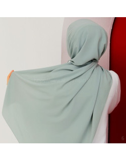 Hijab Soie de Médine Vert sauge - Voile ou Foulard - Sedef