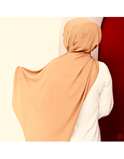 Hijab soie de medine camel