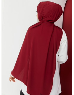 Hijab Soie de Médine Rouge - Voile ou Foulard - Sedef