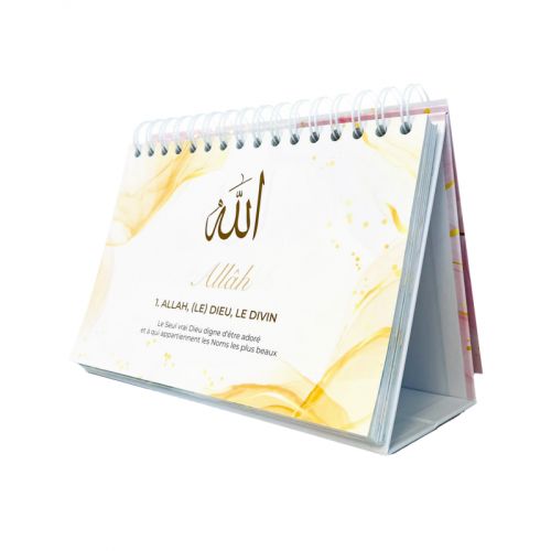 99 Noms d'Allah - Blanc et Rose - Edition Al Hadith