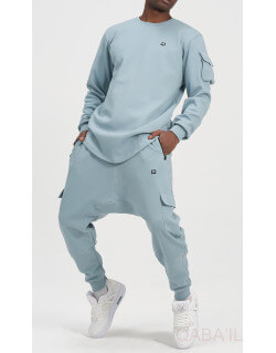 Ensemble Sarouel et Sweat Bleu clair, Survêtement Qaba'il : Sniper NEO
