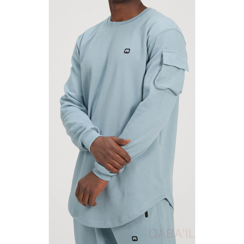 Ensemble QC PULSION - Sportswear Homme Marque Qaba'il - Couleur Blanc