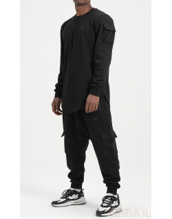 Ensemble Sarouel et Sweat Noir, Survêtement Qaba'il : Sniper NEO