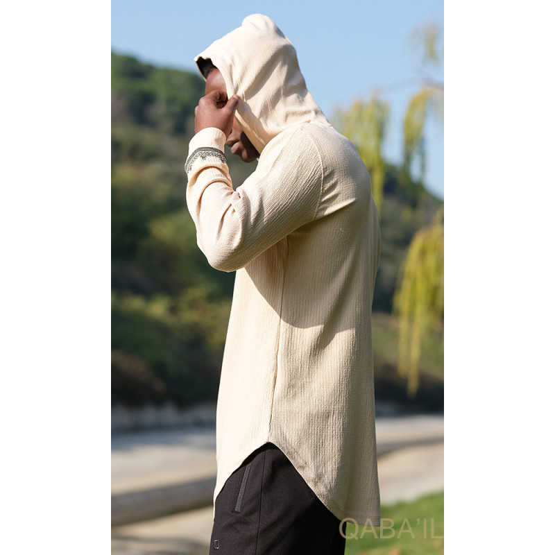Sweat Beige Qaba'il : Etniz Relief Sweat Beige Qaba'il : Etniz Relief