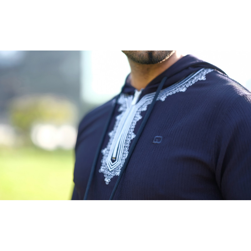 Sweat Bleu Nuit Qaba'il : Etniz Relief Sweat Bleu Nuit Qaba'il : Etniz Relief