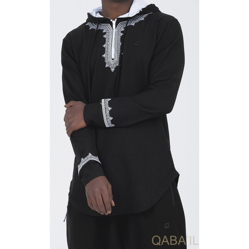 Sweat Noir Qaba'il : Etniz Relief Sweat Noir Qaba'il : Etniz Relief