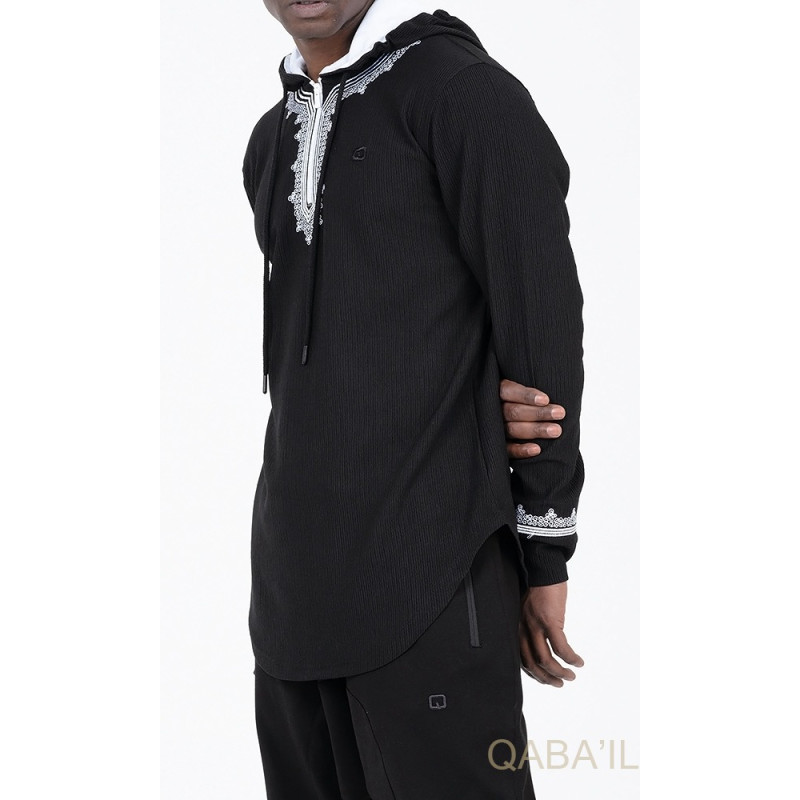 Sweat Noir Qaba'il : Etniz Relief Sweat Noir Qaba'il : Etniz Relief