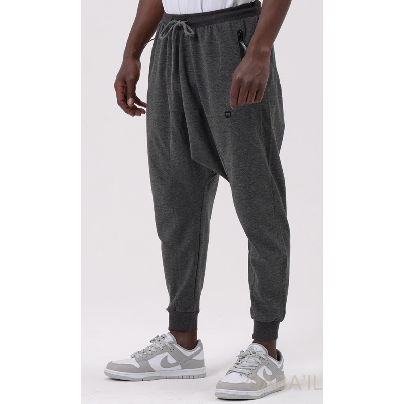 Sarouel Jogging Noir Qaba'il : Onyx Up