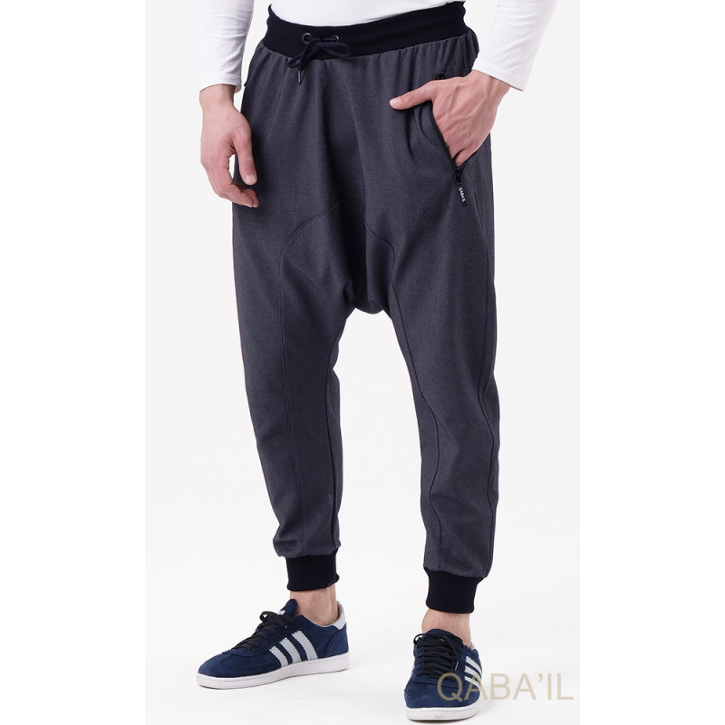 Sarouel Jogging Noir Qaba'il : Onyx Up