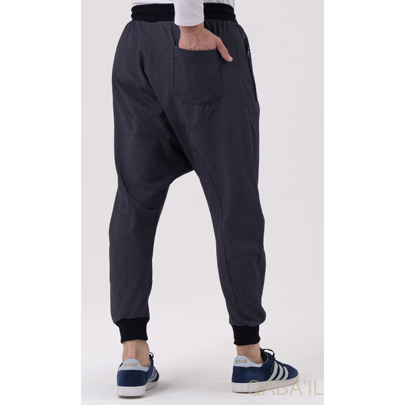 Sarouel Jogging Bleu Nuit Qaba'il : Onyx Up