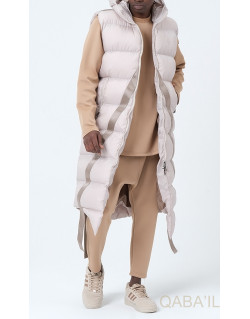 Doudoune SMC - Beige - Longue Sans Manche - Qaba'il