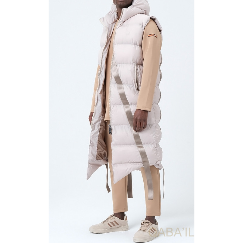 Doudoune SMC - Beige - Longue Sans Manche - Qaba'il
