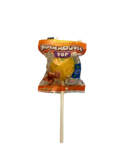 Sucette Jaune Mammouth Pop - 5 Goûts Différents, Poudre au Centre et Bubble Gum - Bonbon Halal - Zed Candy