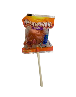 Sucette Rougeâtre Mammouth Pop - 5 Goûts Différents, Poudre au Centre et Bubble Gum - Bonbon Halal - Zed Candy