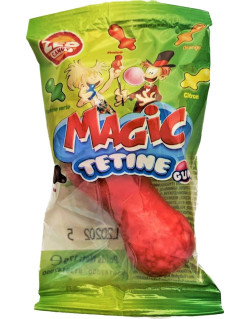 Tétine Mammouth 5-6 cm - 4 Goûts Différents, Poudre au Centre et Bubble Gum - Bonbon Halal - Zed Candy