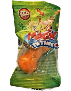 Tétine Mammouth 5-6 cm - 4 Goûts Différents, Poudre au Centre et Bubble Gum - Bonbon Halal - Zed Candy