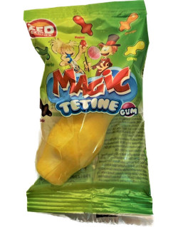 Tétine Mammouth 5-6 cm - 4 Goûts Différents, Poudre au Centre et Bubble Gum - Bonbon Halal - Zed Candy