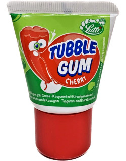 Tubble de Chewing-Gum à la Cerise - Tube de Bubble Gum Cherry - Lutti