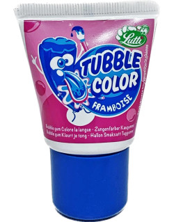 Tubble de Chewing-Gum à la Framboise - Tube de Bubble Gum - Lutti