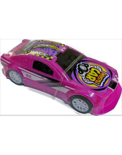 Voiture de Course Violet avec Sifflet - Sucette à l’Intérieur - Halal - 10 gr