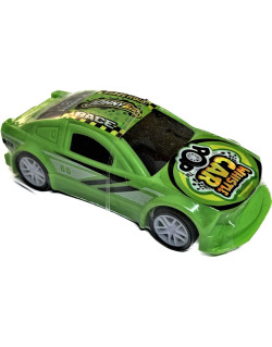 Voiture de Course Vert avec Sifflet - Sucette à l’Intérieur - Halal - 10 gr