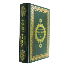 Le Noble Coran en Simili Cuir Vert - Français et Arabe - Mohammad Hamidoullah - Edition Ennour