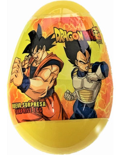Oeuf Dragon Ball Z - Figurine 2D Surprise - Jaune -Halal - 10 gr
