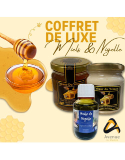 Coffret de Luxe : Miels et Huile de Nigelle