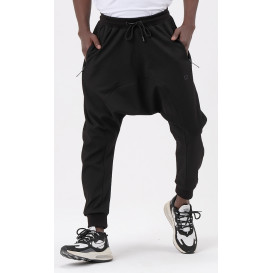 Sarouel Jogging Noir Ton sur Ton Qaba'il : Onyx Up