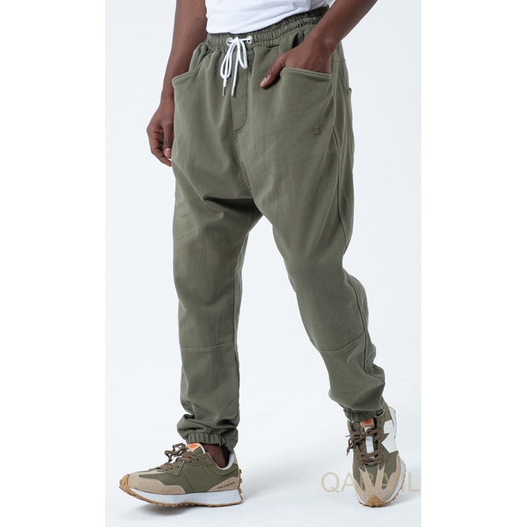 SAROUEL Homme (du 36 au 50) Coton Grande Taille élastique pantalon